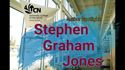 Thumbnail for OLRL - Author Spotlight Stephen Graham Jones