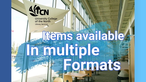 Thumbnail for OLRL - Material Available in Multiple Formats
