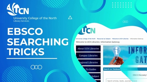 Thumbnail for EBSCO Searching Tricks Tutorial