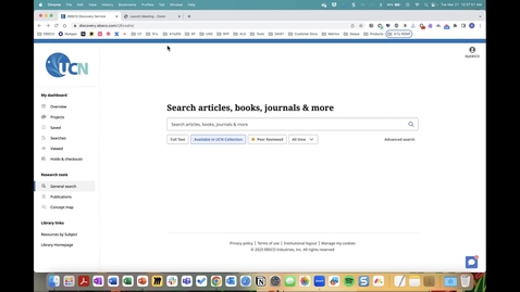 Thumbnail for Accessibility Tools compatible with EBSCO Discovery Service - Clip of Accessibility Demo of EBSCO Discovery Service
