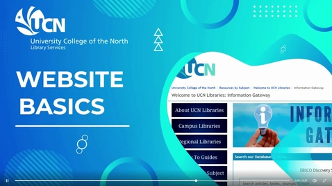 Thumbnail for Library Website Basics Tutorial
