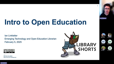 Thumbnail for Library Shorts: Intro to Open Education