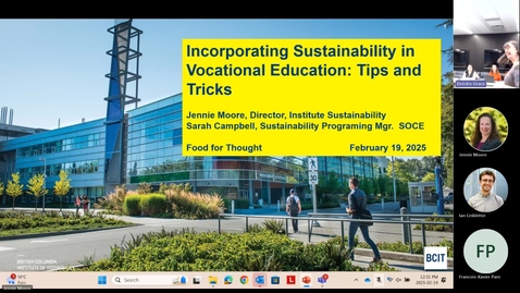 Thumbnail for Food for Thought - Incorporating Sustainability in Vocational Education - Tips &amp; Tricks