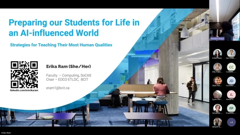 Thumbnail for Food for Thought: Preparing Our Students for Life in an AI Influenced World - Strategies for Teaching Their Most Human Qualities
