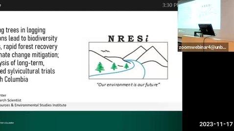 Thumbnail for NRESi Colloquium - November 17th, 2023 - Dr. Michelle Venter