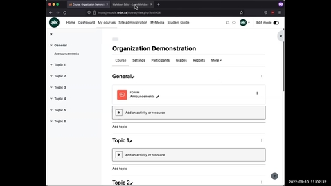 Thumbnail for   Strategies for Course Organization in Moodle  