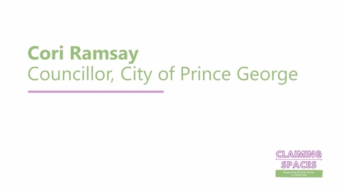 Thumbnail for Cori Ramsay with Claiming Spaces: Work Ethic, Resiliency and Volunteerism