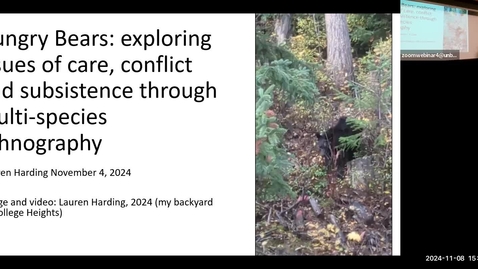 Thumbnail for NRESI Colloquium -November 8th, 2024 - Dr. Lauren Harding