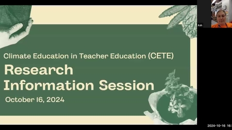 Thumbnail for Research Information Session