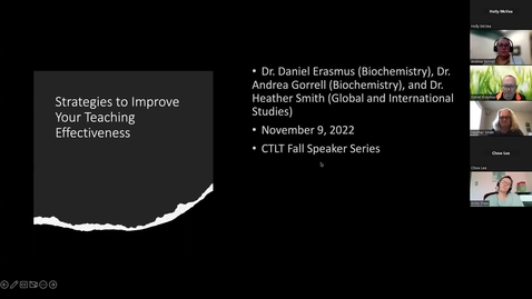 Thumbnail for Strategies to Improve Your Teaching Effectiveness - November 9 2022