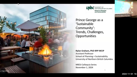 Thumbnail for NRESI Colloquium - November 1st, 2024 - Dr. Rylan Graham