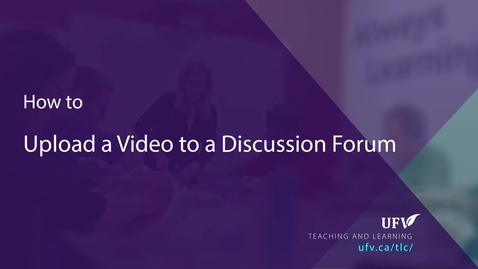 Thumbnail for Students - Upload Discussion