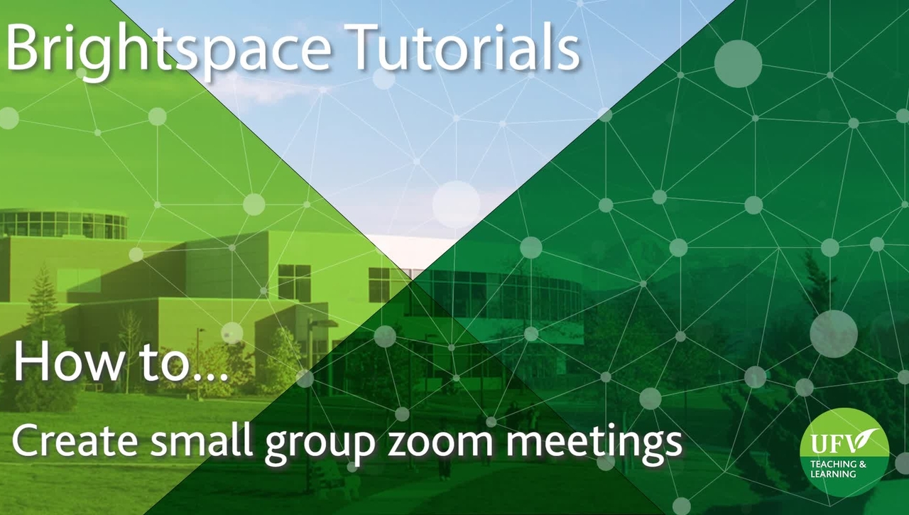 Create Small Group Zoom Meetings
