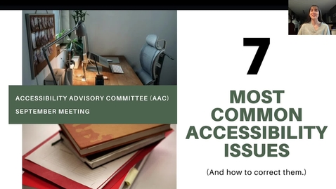 Thumbnail for 7 Most Common Accessibility Issues in course material (And how to correct them.)