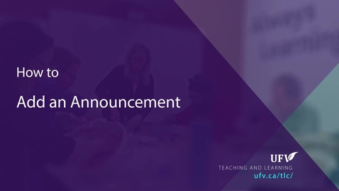 Thumbnail for Announcements