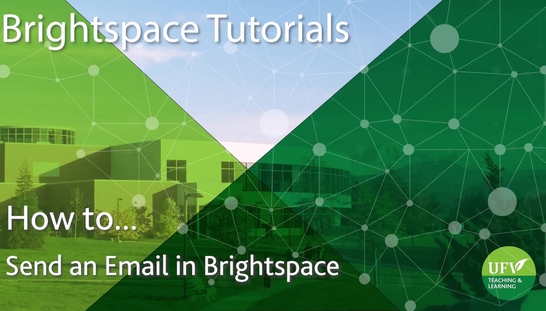 Send an Email in Brightspace