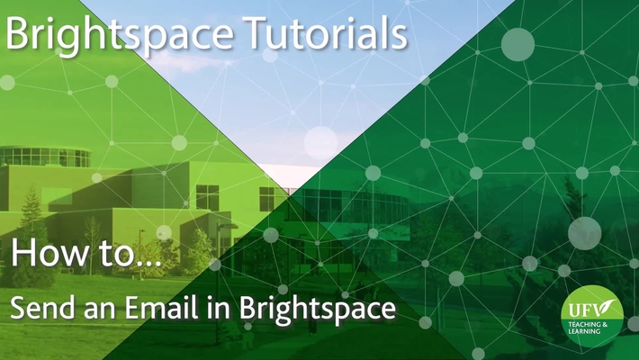 Send an Email in Brightspace