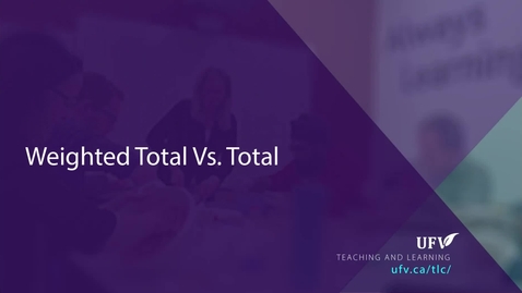 Thumbnail for Weighted Total vs Total
