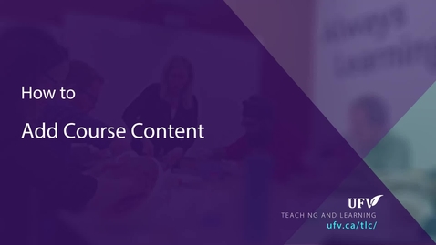 Thumbnail for Add Course Content