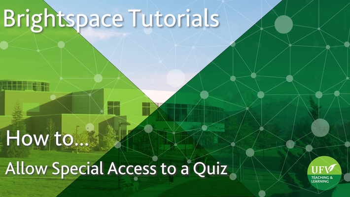 Allow Special Access to a Quiz for Specific Student(s)