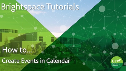 Thumbnail for Create Events in Calendar