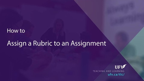 Thumbnail for Assign a Rubric