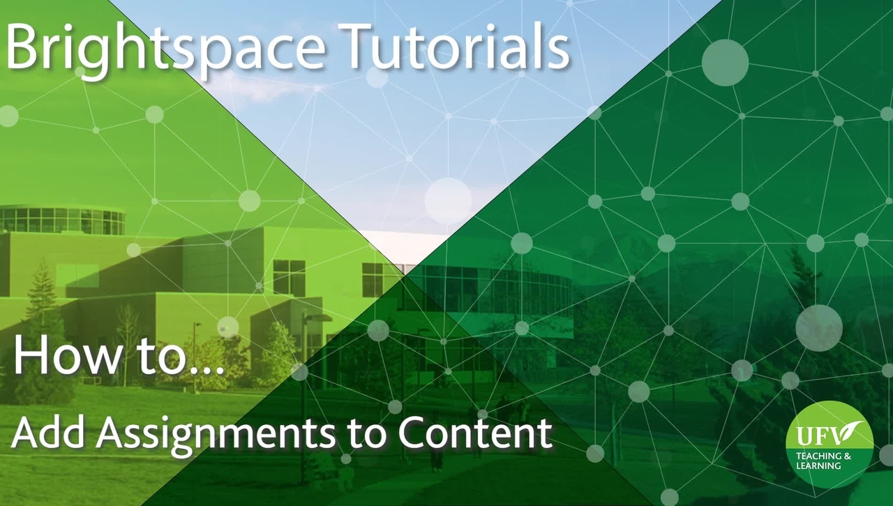 Add Assignments To Content
