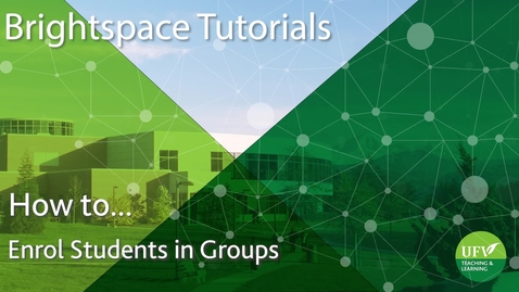 Thumbnail for Enrol Students In Groups