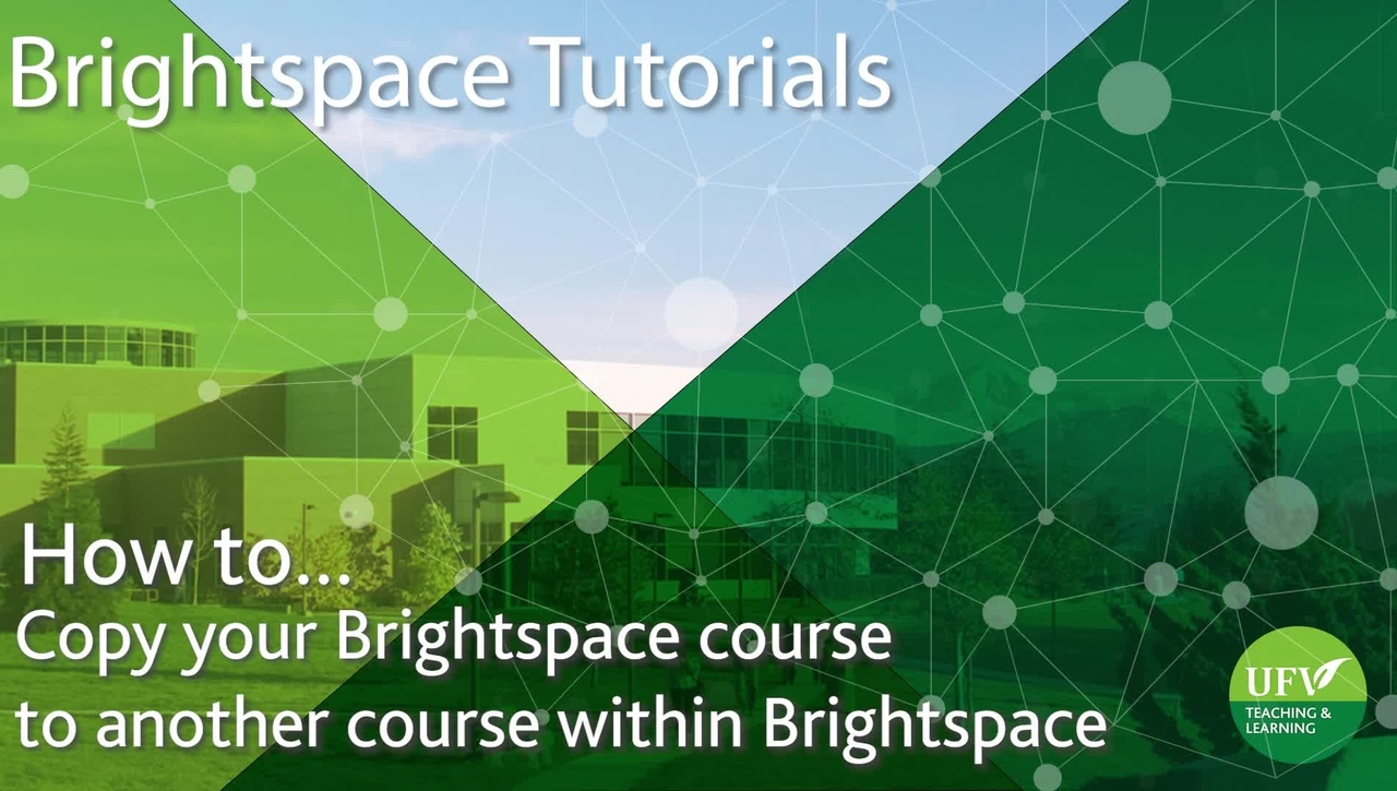 Copy your Brightspace course