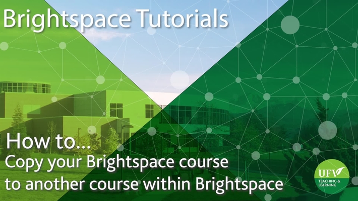 Copy your Brightspace course