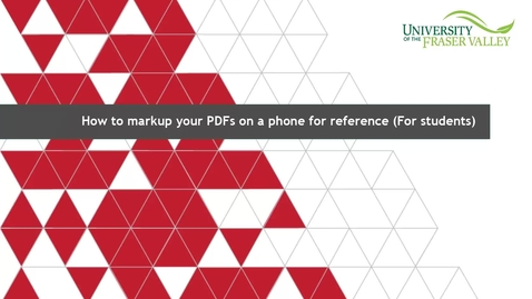 Thumbnail for How to easily mark up your PDFs on a phone for reference when you are writing your assignment on a PC (For students)