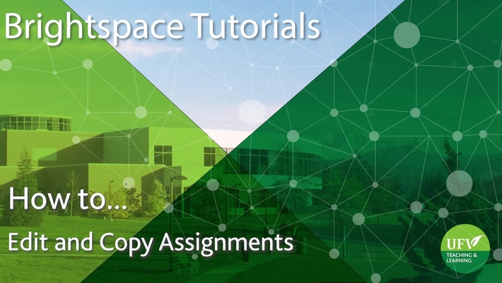 Edit and Copy Assignments