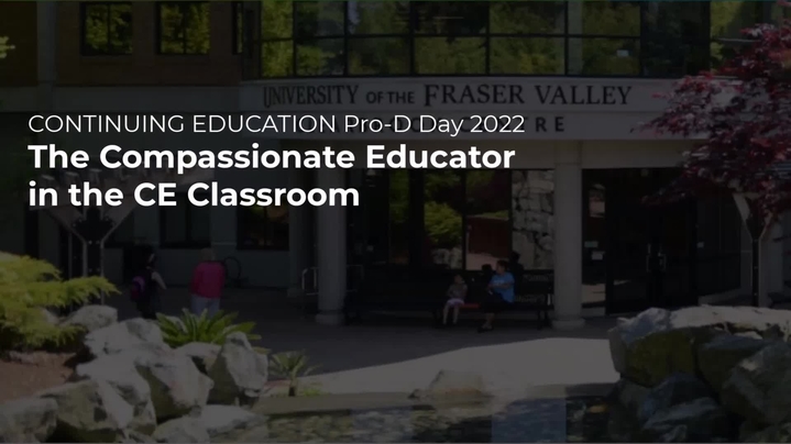 Thumbnail for channel UFV Continuing Education