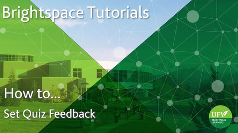 Thumbnail for Quiz Feedback