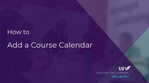 Thumbnail for Course Calendar