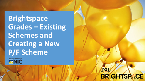 Thumbnail for Brightspace Grades - Schemes