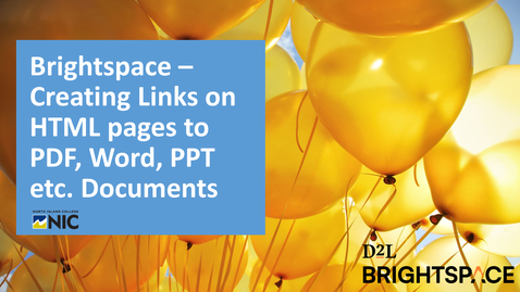 Thumbnail for Brightspace - Links to Word PDF PPT docs