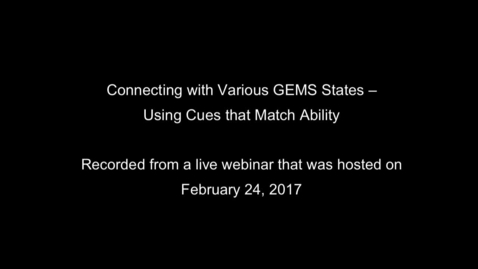 Thumbnail for Connecting with various GEM States