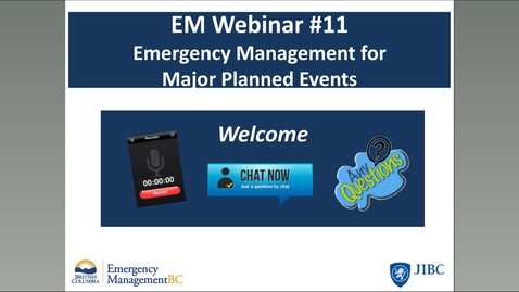 Thumbnail for Emergency Management for Major Planned Events