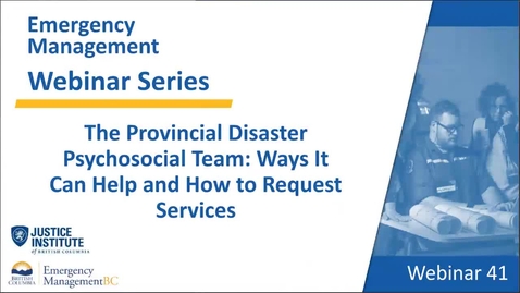 Thumbnail for Provincial Disaster Psychosocial Team