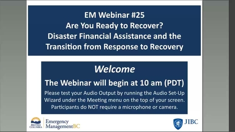 Thumbnail for Are You Ready to Recover Disaster Financial Assistance and the Transition From Response to Recovery