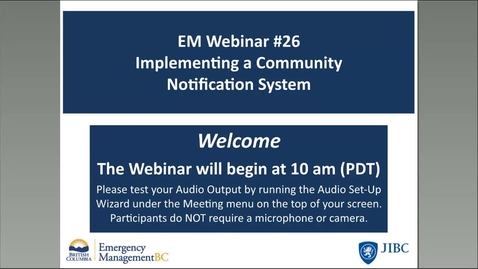 Thumbnail for Implementing a Community Notification System