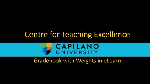 Thumbnail for New: Gradebook with Weights in eLearn