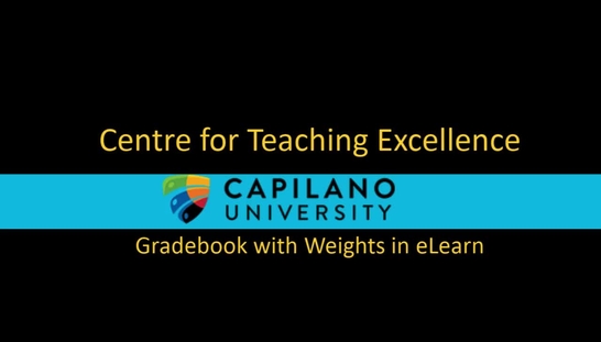 New: Gradebook with Weights in eLearn