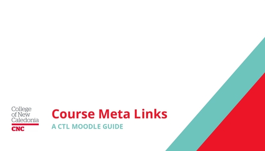 Creating Course Meta Links