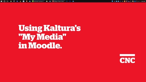 Thumbnail for Kaltura's My Media in Moodle