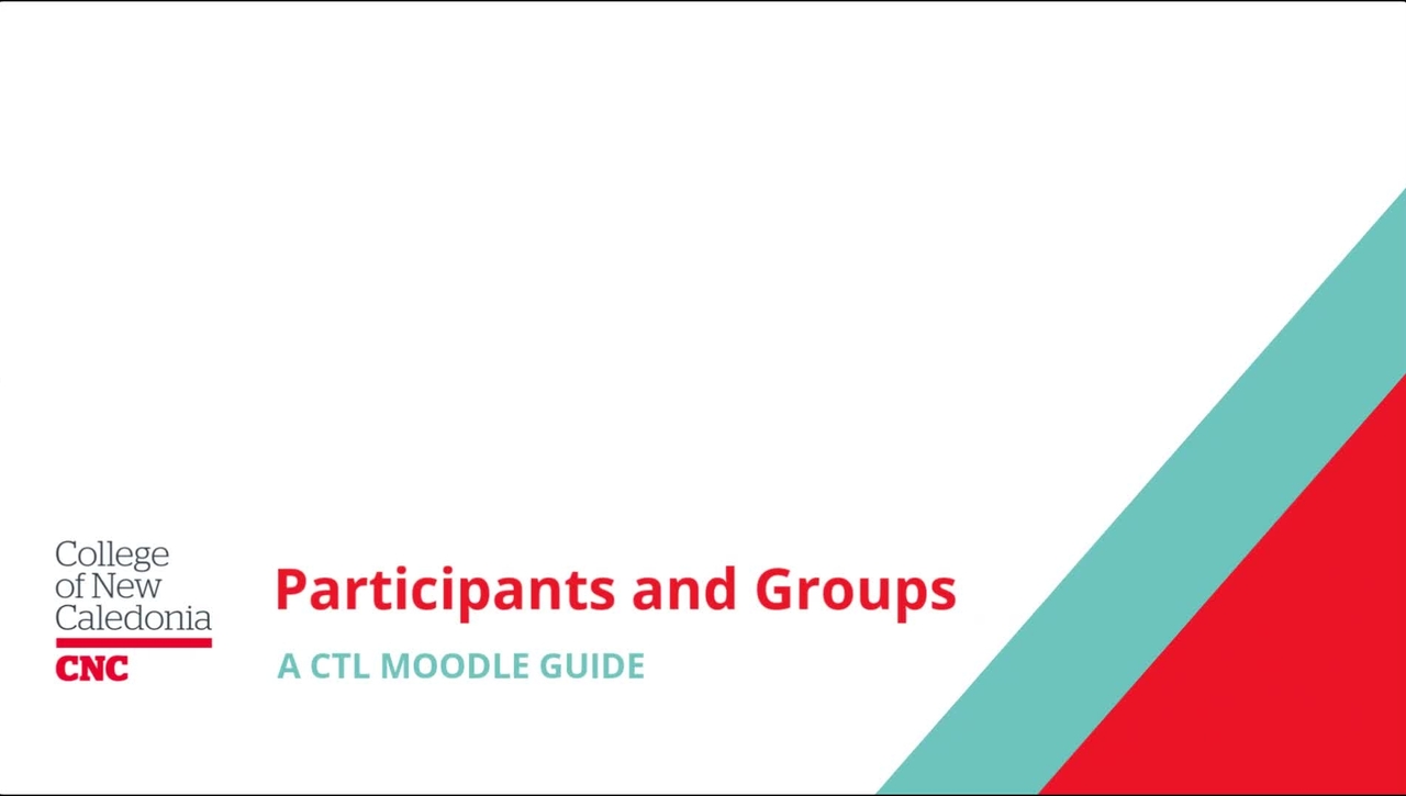 Managing Participants and Groups