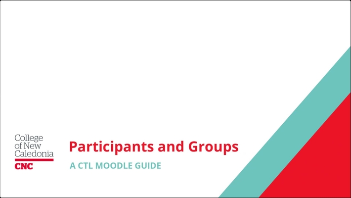 Managing Participants and Groups