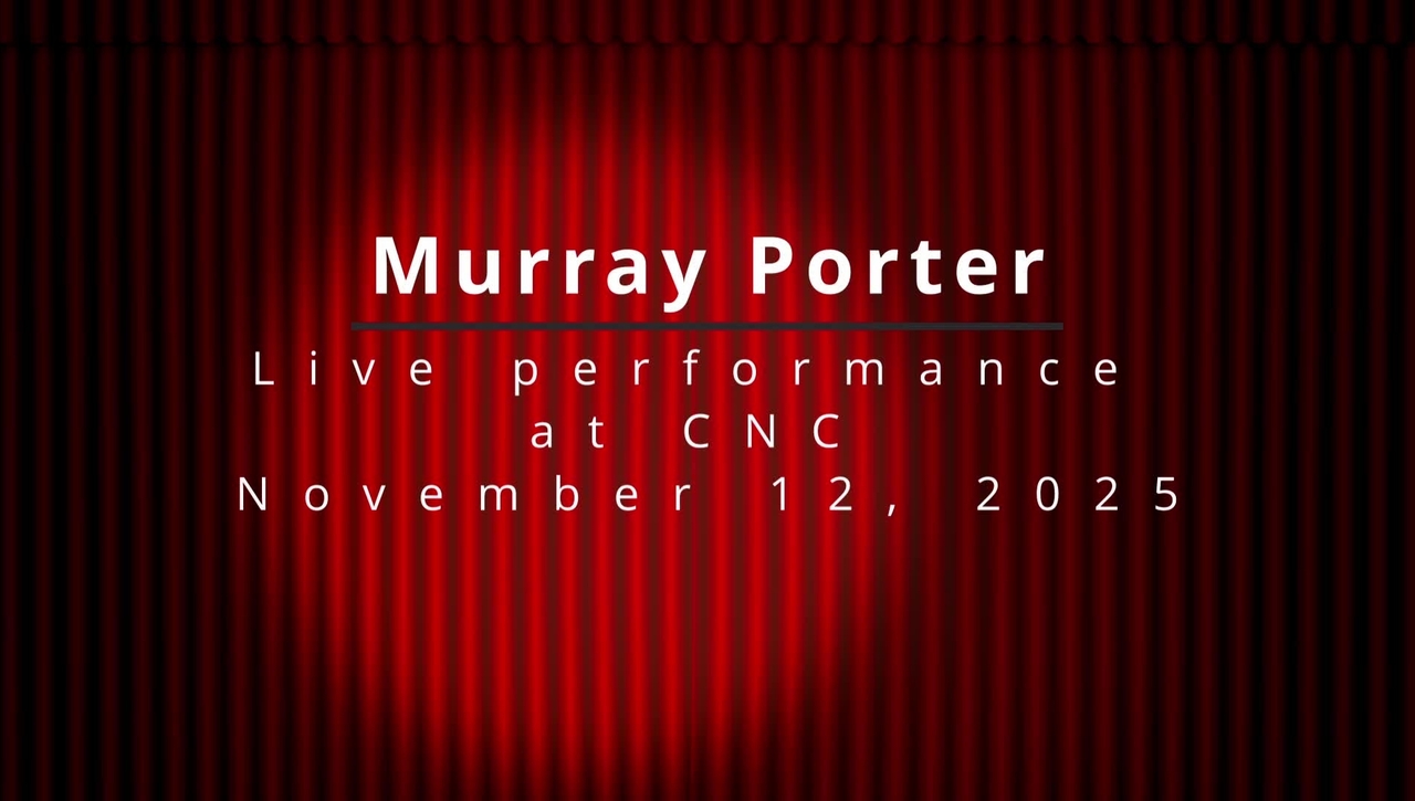 Murray Porter Performing at CNC | Canadian Artists for Reconciliation Education
