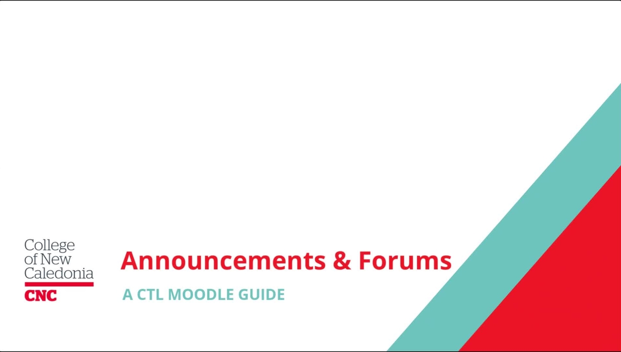 Announcements and Forums